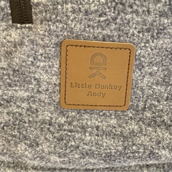Little Donkey Andy Reversible Black Grey Fleece Vest XS‎ NWT - Picture 4 of 13